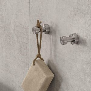 Wandhaak enkel RVS (rozet 20mm) NEMOX