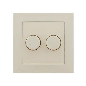 Afdekking kunststof voor Duo dimmer voor BERKER RAL1013 Klemko