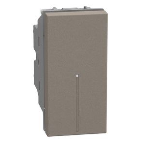 Light Now axiale wisselschakelaar 10AX - 1 module - stone