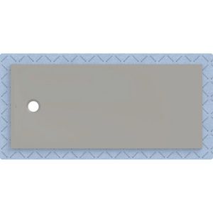 Douchevloer CleanFloor30 met afdichtingsvlies grijs: 170x75cm