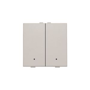 2-voudige drukknop leds/comf.sens. HomeControl light grey