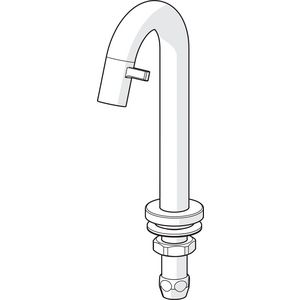 Nova Style fonteinkraan sprong 94mm RVS edelstaal