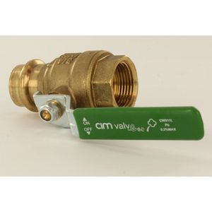Kogelkraan CIM1220CRNLFE persaansluiting 22x3/4"bn. M+V-profiel