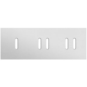 Afdekplaat 3-voud horiz. 71mm centerafst. 155-56703