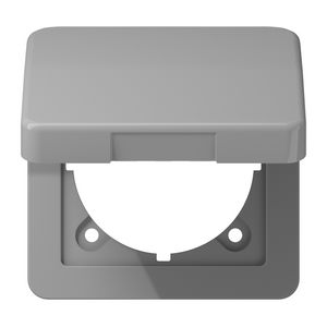 Klapdeksel CD500 grijs slagvast