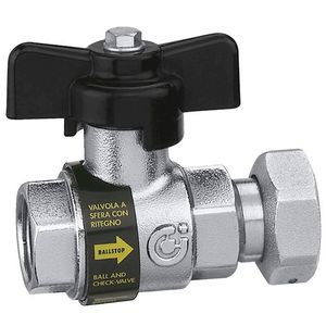 kogelafsluiter met ingeb. keerklep 3/4"bn.3/4"bt. sanitair