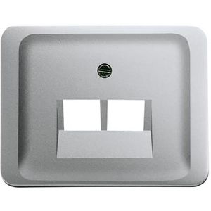 Centraalplaat afd v datadoos 2 x RJ45 a-titanium (1803-02-266)