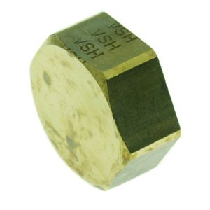 Kap / dopsok 3/4" bn. messing DZR (DeZinc. Resistant)