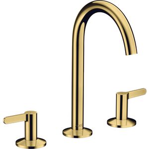 Wastafelmengkraan AXOR One 3-gats 170 rechte grepen PO Polished Gold-Optic