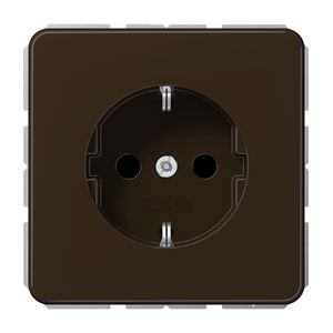 Wandcontactdoos bruin besch.cont. CD500