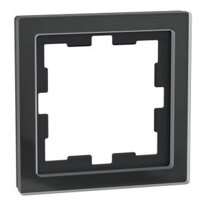 Afdekraam D-Life 1-voudig Glas Zwart Systeem D