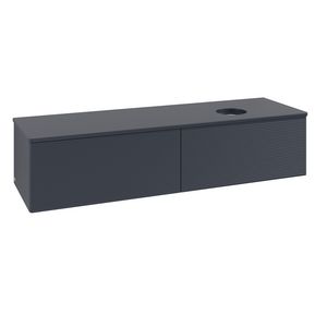 Wastafelonderkast Antao 1600x360x500mm Mid.Blue Matt Lacquer K38110HG