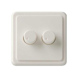 Afdekking kunststof voor Duo dimmer voor PEHA RAL9010 wit Klemko