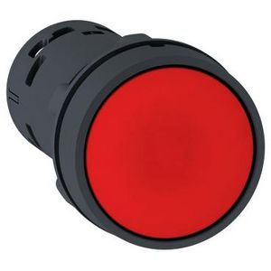 Drukknop Verzonken Terugvering 22mm 1NC Rood K VVE=10