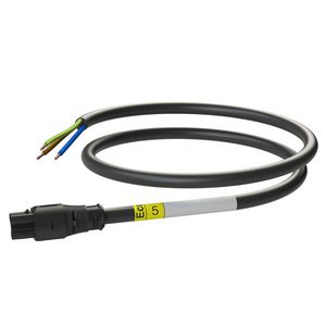 Patchkabel Female-open 5m 3G2,5 zwart Eca VVE=10