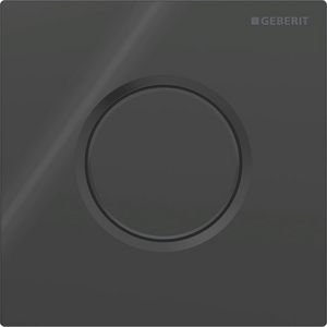 Urinoirsturing pneumatisch type 01bedieningsplaat ROUND: Gitzwart RAL 9005