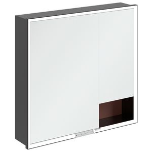 Inbouw-spiegelkast My View+ 800x750x168mm Wine Red
