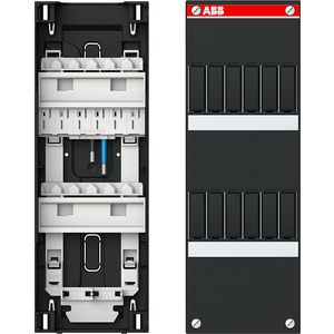 Lege kast 110 x 330 voorzien van 1 fase busboard