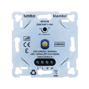 Universele leddimmer faseafsnijding tussen 1-100W Klemko