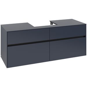 Wastafelonderkast Collaro 1400x548x500mm Marine Blue C073B0VQ
