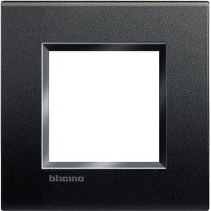 Afdekraam rechthoekig antraciet 2 mod. Livinglight VVE=10
