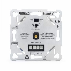 Universele leddimmer faseafsnijding tussen 5-600W Klemko
