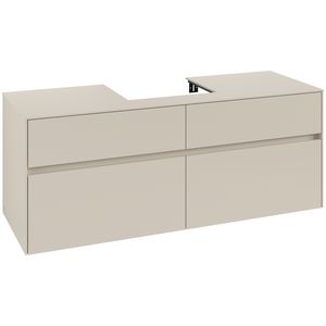 Wastafelonderkast Collaro 1400x548x500mm Cashmere Grey C073B0VN