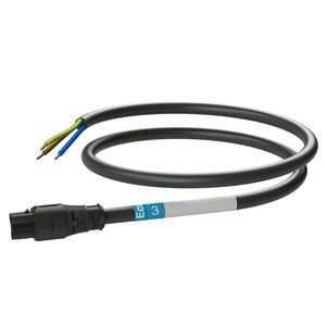 Patchkabel Female-open 3m 3G2,5 zwart Eca VVE=10
