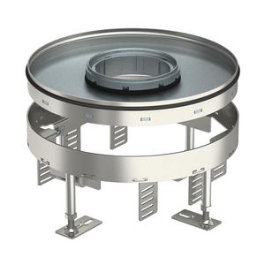 Ronde cassette v. tubus Ø275mm rvs A2 1.4301