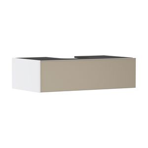 Badmeubel Xevolos E Matt White 980/550 1lade waskom/gesl Patterned Bronze
