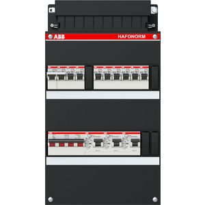 Installatiekast 8x achter 3x 30mA + F + HS 3-f