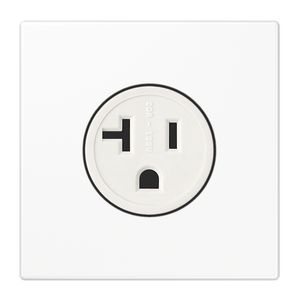 Wandcontactdoos US-Nema 20A LS alpin wit