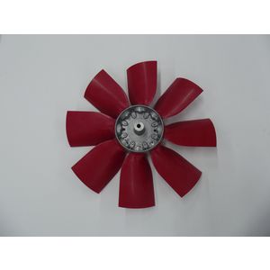 Waaier Ø502mm 40°  8 bladig  Kunststof