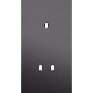Tweevoudige afdekpl. verticaal 71mm centerafstand een enkelv