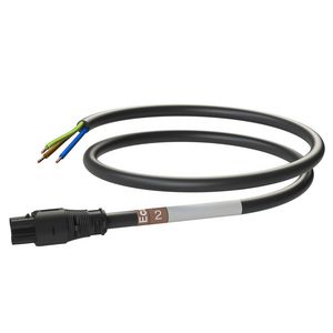 Patchkabel Female-open 2m 3G2,5 zwart Eca VVE=10