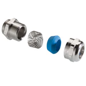 EMC-kabelwartel RVS M16x1,5 drl 7-11mm