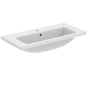 Wastafel I.LIFE-S VANITY 81cm met kraangat + overloop wit Ideal Plus