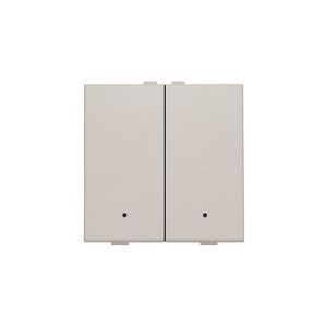 2-voudige drukknop leds/comf.sens. HomeControl light grey