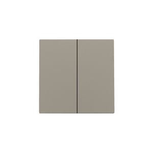 Afwerkingsset dubbele elektr. schakelaar /knop bronze