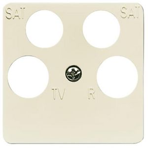 Centraalplaat 50 x 50 Ankaro antenne SI creme (1743/10-04-212)