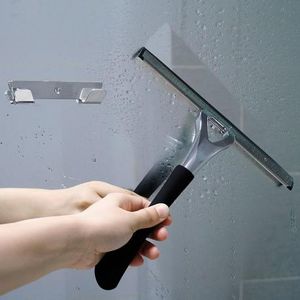 Glaswisser chroom m.rubber handvat z.houder
