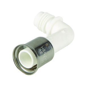 Bocht 90° voor verdeler 26mm - onderaansluiting