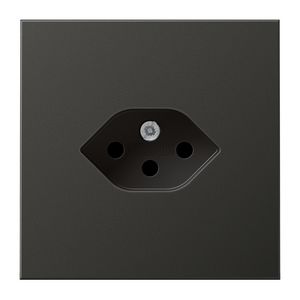 Wandcontactdoos antraciet Zwitserse norm type 13 LS