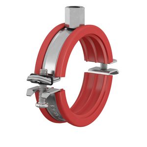 Pijpbeugel FLAMCOFIX BSM/S M8/10 Ø15-18mm (3/8") met siliconen inlage VVE=50