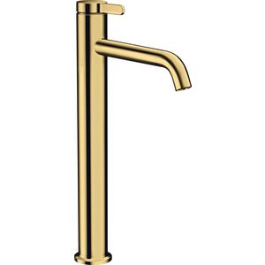 Wastafelmengkraan AXOR One 1-hendel 260+afvoerplug Polished Gold-Optic