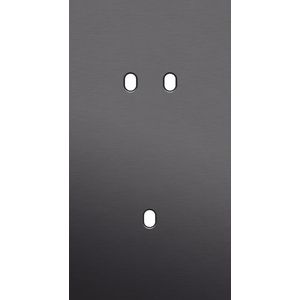 Tweevoudige afdekpl. verticaal 71mm centerafstand een tweevo