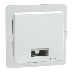 Wisselwip + rechthoekig symboolvenster IP44 Actief wit