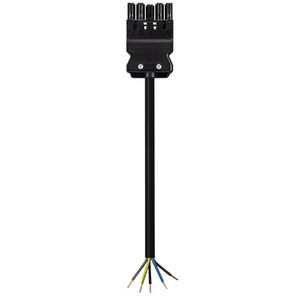 Aansluitsnoer GST18I3 female 2,5mm² 700cm PVC ECA zwart VVE=5