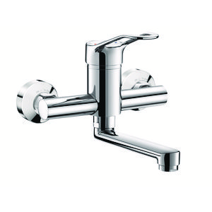 Muurmengkraan uitloop draaibaar L.150 open greep S/C