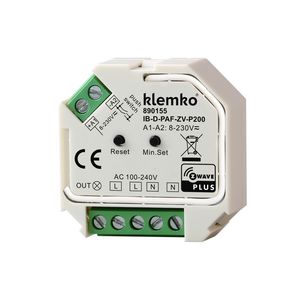 Dimmer inbouw Z-Wave faseafsnijding 1-200W led puls draadl Klemko